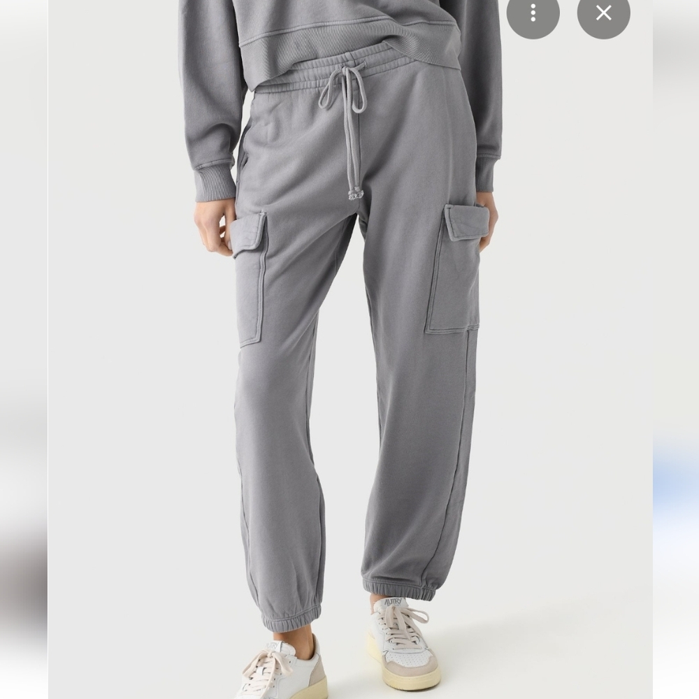 Velvet By Graham & Spencer Autumn Fleece Lumi Sweatpant Ash Gray Small